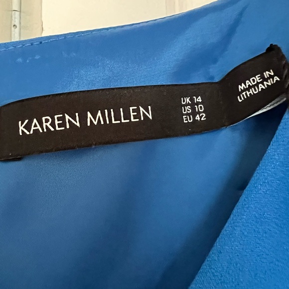 Stunning NWT sapphire blue with sash/belt and flattering high- lo cut - Picture 7 of 7